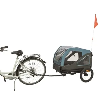 Trixie Fietskar Tot 45 Kg Blauw / Grijs L 81X112/155X112 Cm - Image 2