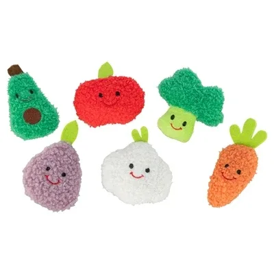TRIXIE GROENTEN EN FRUIT PLUCHE MET CATNIP ASSORTI 11 CM 48 ST - Image 2