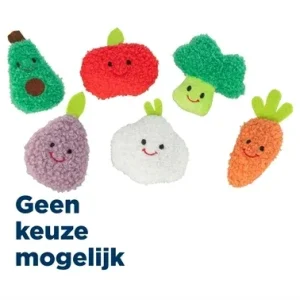 TRIXIE GROENTEN EN FRUIT PLUCHE MET CATNIP ASSORTI 11 CM 48 ST