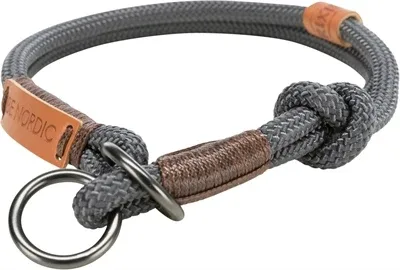 Trixie Halsband Hond Be Nordic Halfslip Donkergrijs 30x0,6 cm - Bruin