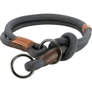Trixie Halsband Hond Be Nordic Slip Halsband Donkergrijs 40x0,8 cm - Bruin