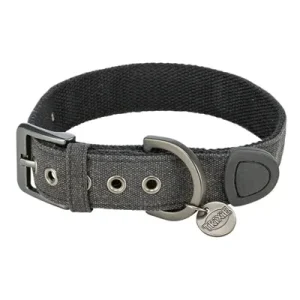 Trixie Halsband Hond Citystyle Extra Breed Katoen 30x37x2,5 cm - Zwart