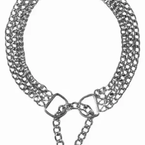 Trixie Halsband Hond Half Slip Ketting met 3 Rijen 45x0,25 cm