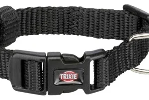 Trixie Halsband Hond Premium 35x55x2 cm - Zwart