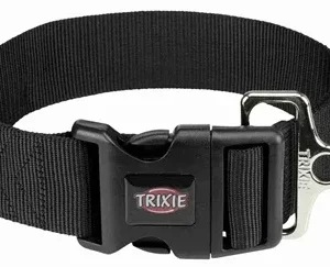 Trixie Halsband Hond Premium 40x60x5 cm - Zwart