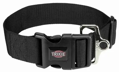 Trixie Halsband Hond Premium 40x60x5 cm - Zwart