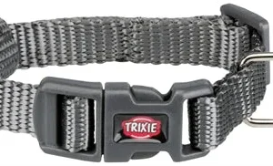 Trixie Halsband Hond Premium Grafiet 15x25x1 cm - Grijs