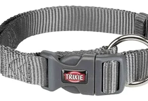 Trixie Halsband Hond Premium Grafiet 25x40x1,5 cm - Grijs