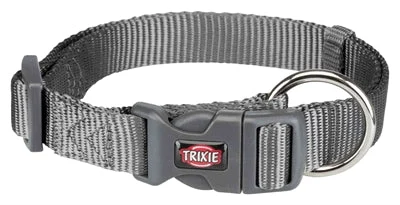 Trixie Halsband Hond Premium Grafiet 25x40x1,5 cm - Grijs