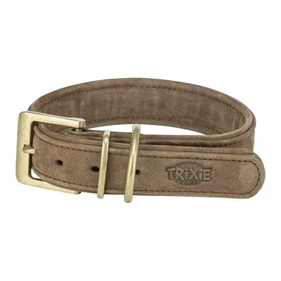 Trixie Halsband Hond Pure Leer - Bruin
