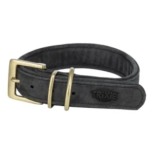 Trixie Halsband Hond Pure Leer - Zwart