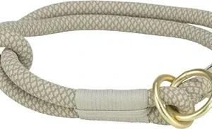 Trixie Halsband Hond Soft Half Slip Lichtgrijs 45x1 cm - Grijs