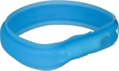Trixie Halsband Hond Usb Flash Light Lichtgevend Oplaadbaar 30 Mmx70 cm 2 St - Blauw