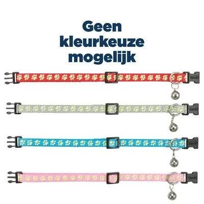 Trixie Halsband Kat Fluoriserend - Assorti