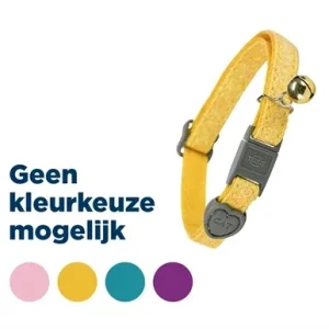 Trixie Halsband Kat Glitter met Kunststof Sluiting 4 St - Assorti