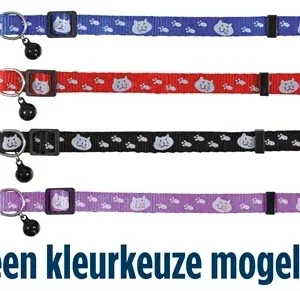 Trixie Halsband Kat Safer Life Print Kat Poot - Assorti