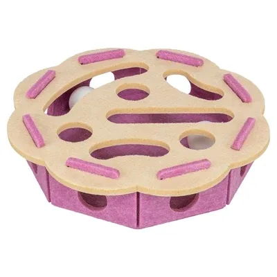 Trixie Hole N Roll Bloem Vilt - Roze