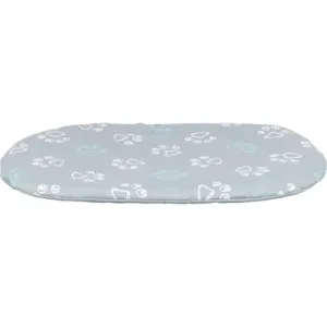 Trixie Hondenkussen Jimmy Cotton Look Ovaal Lichtgrijs 54x35 cm
