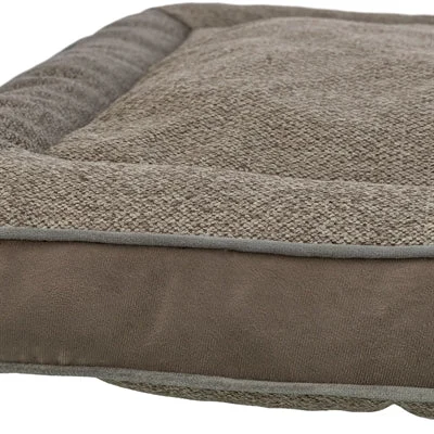 Trixie Hondenkussen Liano Hoekig Geweven Stof / Velours Taupe 100X65 Cm - Image 2