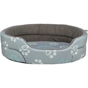 Trixie Hondenmand Jimmy Cotton Look Ovaal Lichtgrijs Donkergrijs 45x35 cm