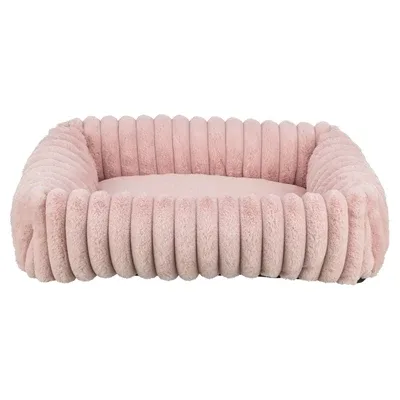 Trixie Hondenmand Lonni Hoekig Ribfluweel Roze 100x70 cm