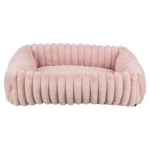 Trixie Hondenmand Lonni Hoekig Ribfluweel Roze 80x60 cm