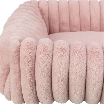 Trixie Hondenmand Lonni Hoekig Ribfluweel Roze 80x60 cm - Image 2