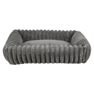 Trixie Hondenmand Lonni Ribfluweel Hoekig 80x60 cm - Grijs