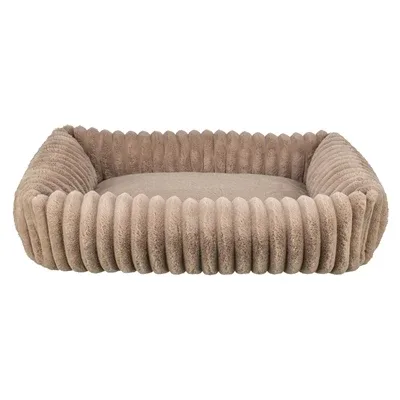 Trixie Hondenmand Lonni Ribfluweel Hoekig Lichtbruin 80x60 cm