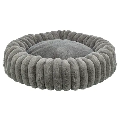 Trixie Hondenmand Lonni Rond Brede Ribstof Antraciet 60X60X13Cm