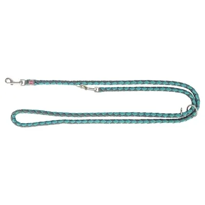 Trixie Hondenriem Cavo Verstelbaar Grafiet 200x1,2 cm - Aqua