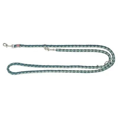 Trixie Hondenriem Cavo Verstelbaar Salie 200x1,2 cm - Petrol
