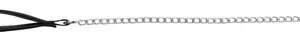 Trixie Hondenriem Ketting met Nylon Handvat 100x0,3 cm - Zwart