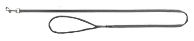 Trixie Hondenriem Premium 100x2,5 cm - Grijs