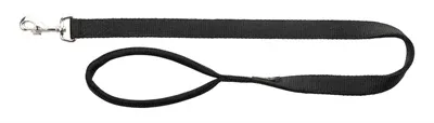 Trixie Hondenriem Premium 180x1,5 cm - Zwart
