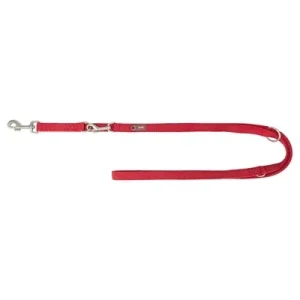 Trixie Hondenriem Premium Dubbelgestikt Verstelbaar 200x2 cm - Rood