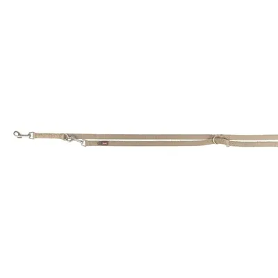 Trixie Hondenriem Premium Verstelbaar Tweelaags 200x1 cm - Zand - Image 2