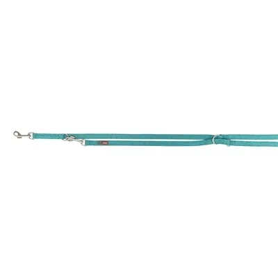 Trixie Hondenriem Premium Verstelbaar Tweelaags 200x2,5 cm - Aqua - Image 2