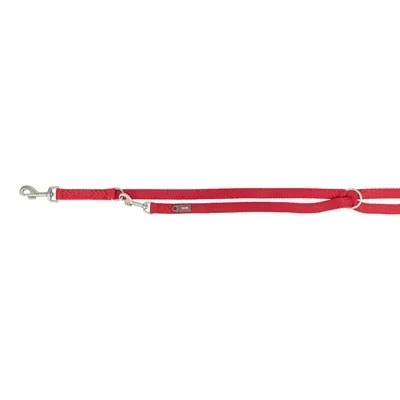 Trixie Hondenriem Premium Verstelbaar Tweelaags 200x2,5 cm - Rood - Image 2