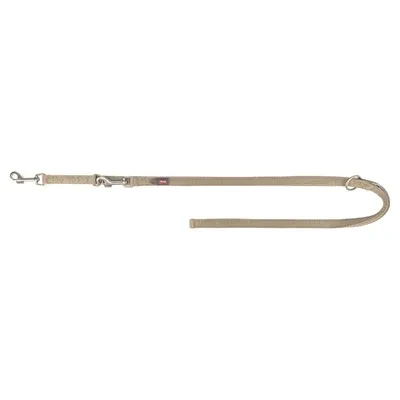 Trixie Hondenriem Premium Verstelbaar Tweelaags 200x2,5 cm - Zand