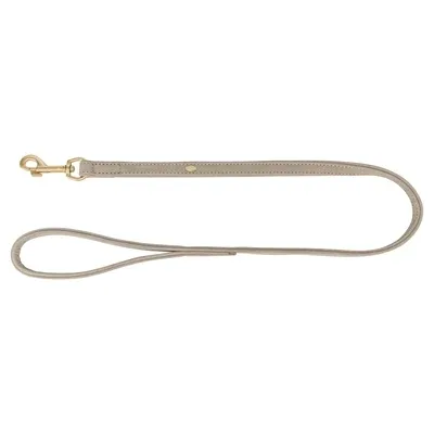 Trixie Hondenriem Pure Leer Lichtgrijs 100X2 Cm