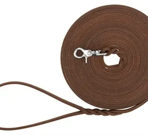 Trixie Hondenriem Rustic Sleeplijn Vetleer Donkerbruin 10 Mtrx0,8 cm