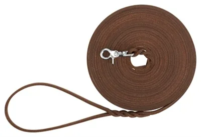 Trixie Hondenriem Rustic Sleeplijn Vetleer Donkerbruin 10 Mtrx0,8 cm