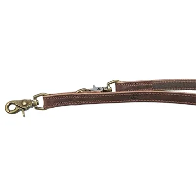 Trixie Hondenriem Rustic Verstelbaar Vetleer Donkerbruin 200x2,5 cm - Image 2