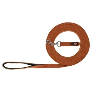 Trixie Hondenriem Sleeplijn Katoen Roest 5 Mtr X 2 cm - Bruin