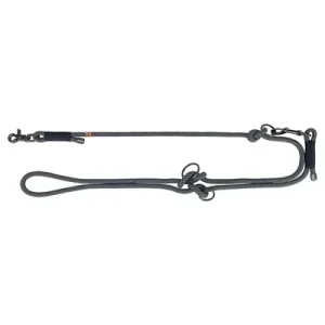 Trixie Hondenriem Soft Rope Verstelbaar 200x1,3 cm - Zwart