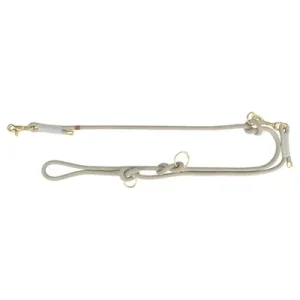 Trixie Hondenriem Soft Rope Verstelbaar Lichtgrijs 200x1,3 cm - Grijs