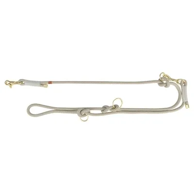 Trixie Hondenriem Soft Rope Verstelbaar Lichtgrijs 200x1,3 cm - Grijs
