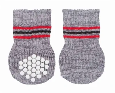 Trixie Hondensokken Anti Slip 3x2 St - L