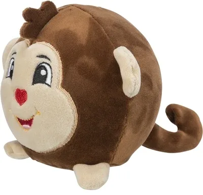 Trixie Hondenspeelgoed Aap Rond Pluche 11 cm 2 St - Image 2